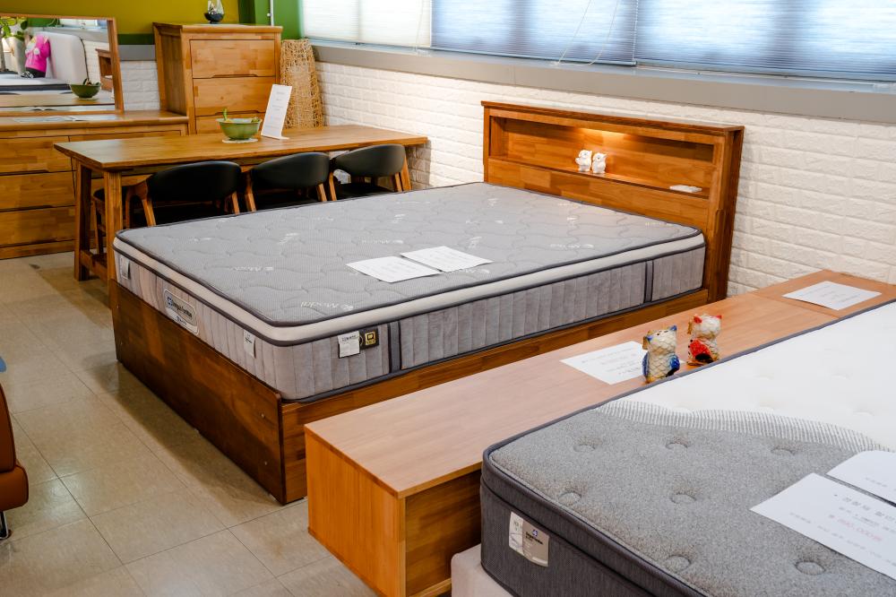 원목 수납형 침대