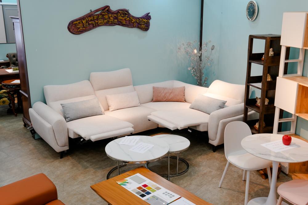 패브릭 리클라이너 코너형 소파