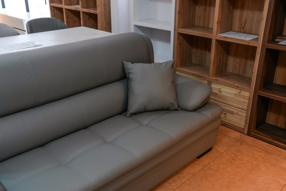 3인용 가죽소파(다크그레이)