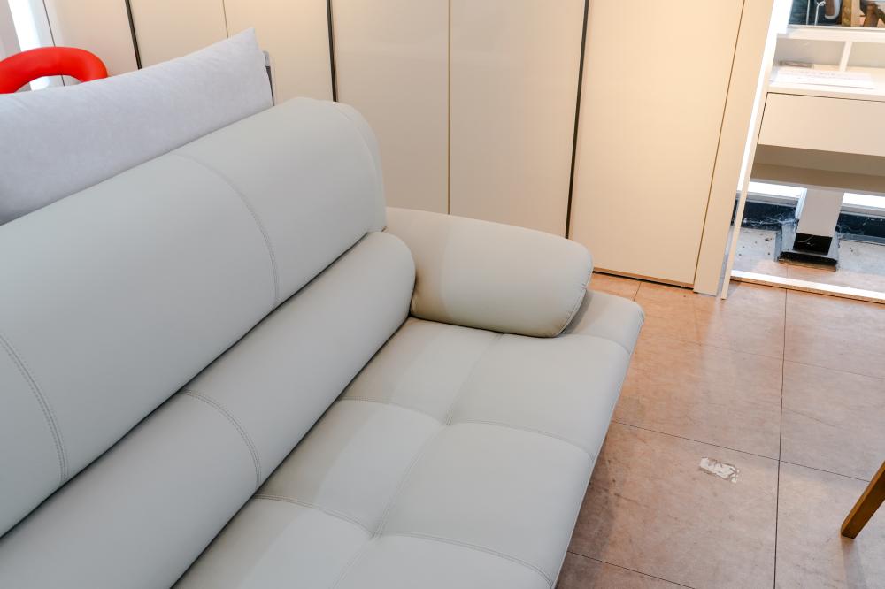 3인용 가죽소파(그레이)