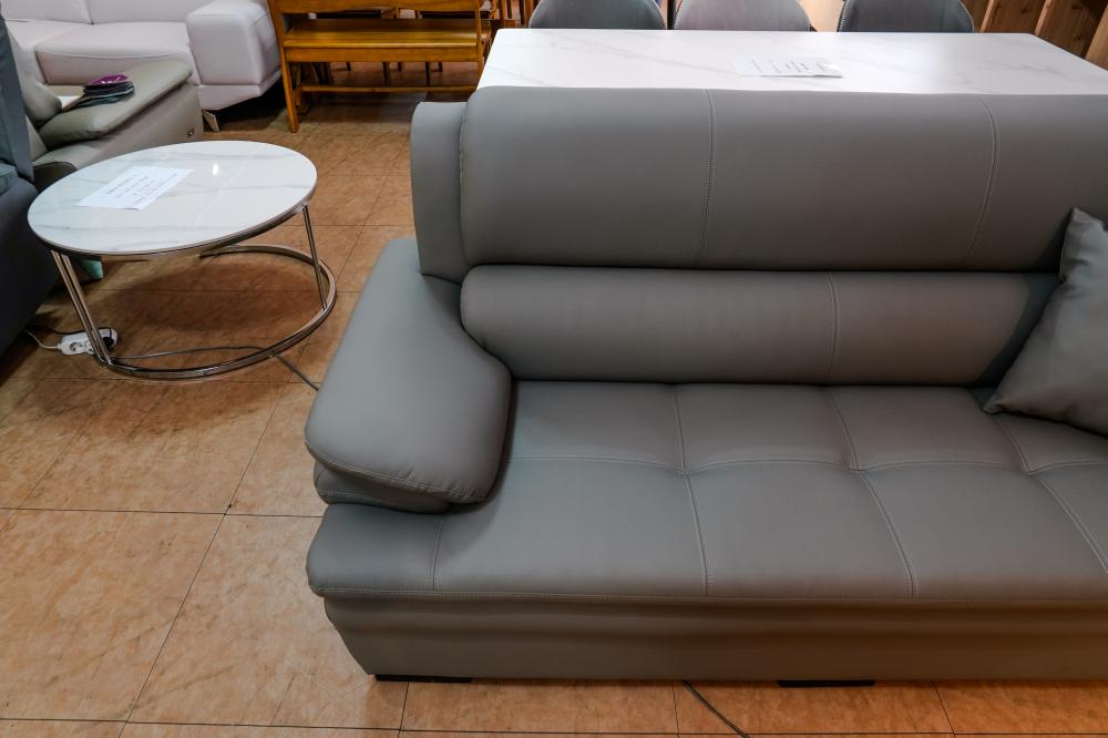 3인용 가죽소파(다크그레이)
