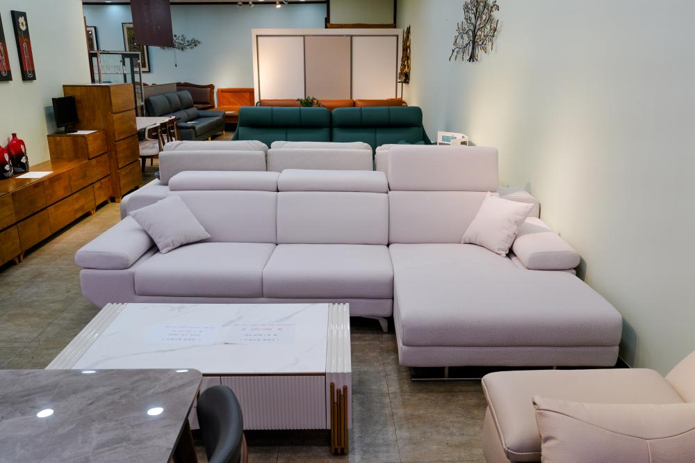 헤드레스트 패브릭 카우치소파