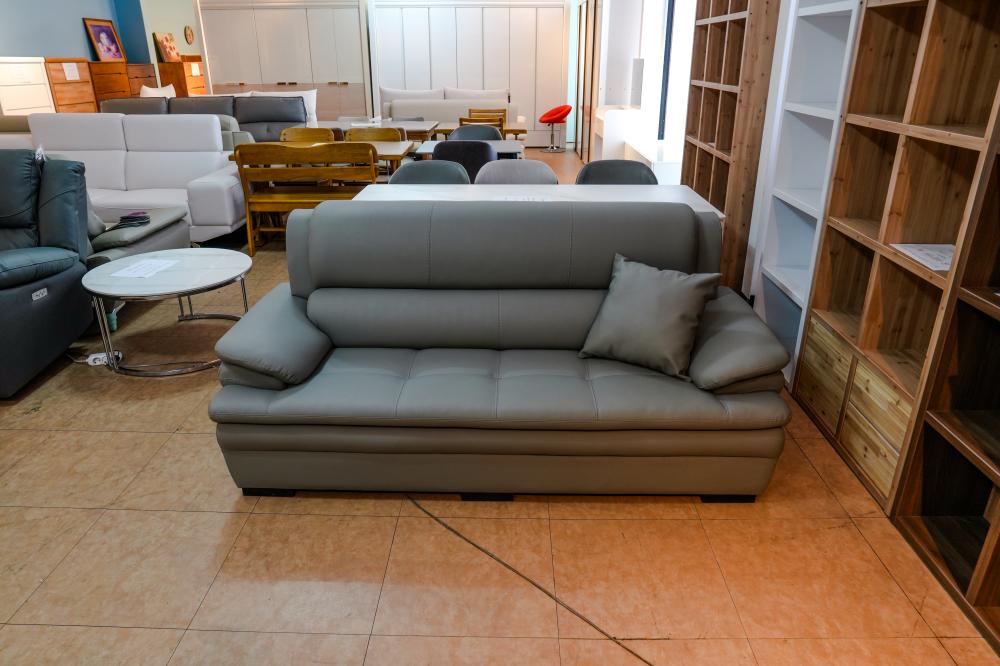 3인용 가죽소파(다크그레이)