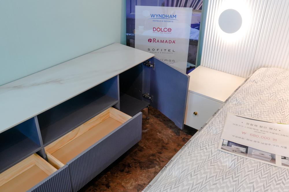 원목 세라믹 거실장