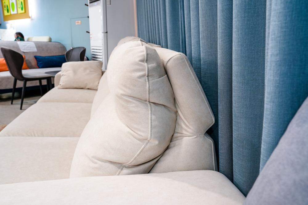 투톤 일자형 패브릭소파