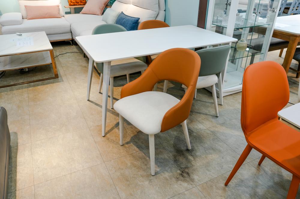 무광 화이트 4인 세라믹 식탁세트