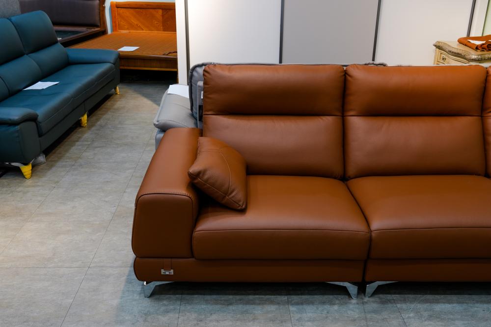4인용가죽소파(꼬냑)