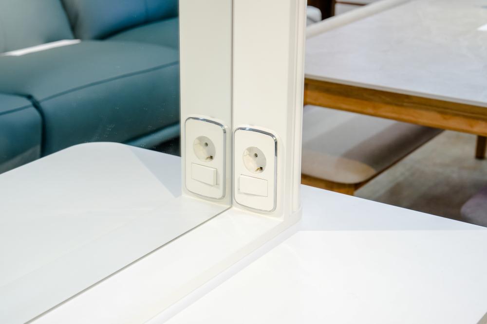 화이트 원목 화장대